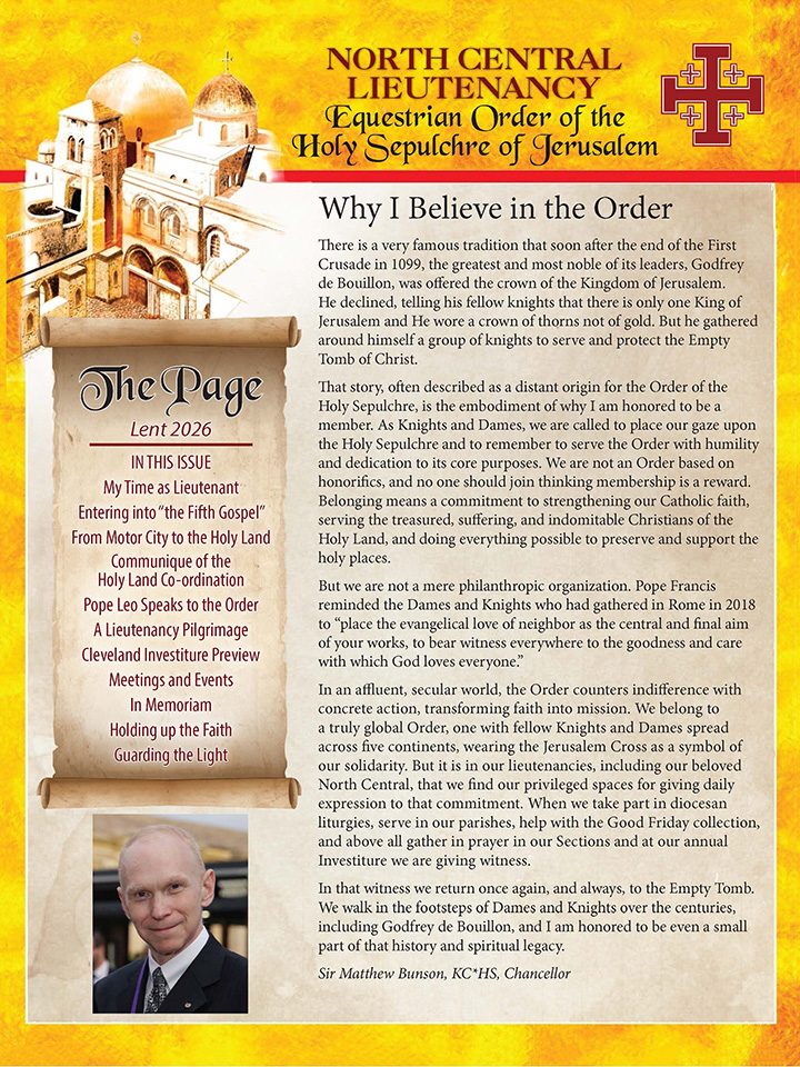Cover of The Page newsletter, Spring 2026 issue